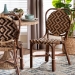 bali & pari Mariano Natural Rattan Dining Chair - Mariano-Light Brown Rattan-DC