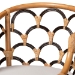 bali & pari Veneto Natural Rattan Counter Stool with Scalloped Back - Veneto-Light Honey Rattan/Dark Brown Contrast-CS