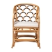bali & pari Veneto Natural Rattan Dining Chair with Scalloped Back - Veneto-Light Honey Rattan/Dark Brown Contrast-DC