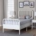 Baxton Studio Lucera 6-Drawer Platform Bed with Bobbin Frame, Twin, White - MG0110-8-White-Twin