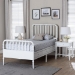 Baxton Studio Lucera 3-Piece Bedroom Set, Twin, White - MG0110-8-White-Twin 3PC Bedroom Set