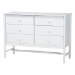 Baxton Studio Lucera 4-Piece Bedroom Set, Twin, White - MG0110-8-White-Twin 4PC Bedroom Set