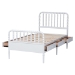 Baxton Studio Lucera 6-Drawer Platform Bed with Bobbin Frame, Twin, White - MG0110-8-White-Twin