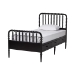 Baxton Studio Lucera 6-Drawer Platform Bed with Bobbin Frame, Twin, Black