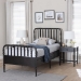 Baxton Studio Lucera 3-Piece Bedroom Set, Twin, Black - MG0110-8-Black-Twin 3PC Bedroom Set