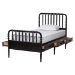 Baxton Studio Lucera 6-Drawer Platform Bed with Bobbin Frame, Twin, Black - MG0110-8-Black-Twin