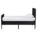 Baxton Studio Lucera 6-Drawer Platform Bed with Bobbin Frame, Twin, Black - MG0110-8-Black-Twin
