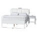 Baxton Studio Lucera 3-Piece Bedroom Set, Full, White - MG0110-8-White-Full 3PC Bedroom Set