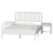 Baxton Studio Lucera 3-Piece Bedroom Set, Full, White - MG0110-8-White-Full 3PC Bedroom Set