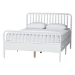 Baxton Studio Lucera 3-Piece Bedroom Set, Full, White - MG0110-8-White-Full 3PC Bedroom Set