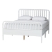 Baxton Studio Lucera 4-Piece Bedroom Set, Full, White - MG0110-8-White-Full 4PC Bedroom Set