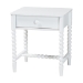 Baxton Studio Lucera 4-Piece Bedroom Set, Full, White - MG0110-8-White-Full 4PC Bedroom Set