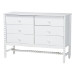 Baxton Studio Lucera 4-Piece Bedroom Set, Full, White - MG0110-8-White-Full 4PC Bedroom Set