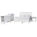 Baxton Studio Lucera 5-Piece Bedroom Set, Full, White