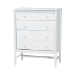 Baxton Studio Lucera 5-Piece Bedroom Set, Full, White - MG0110-8-White-Full 5PC Bedroom Set