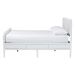 Baxton Studio Lucera 6-Drawer Platform Bed with Bobbin Frame, Queen, White - MG0110-8-White-Queen