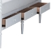 Baxton Studio Lucera 6-Drawer Platform Bed with Bobbin Frame, Queen, White - MG0110-8-White-Queen