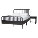 Baxton Studio Lucera 3-Piece Bedroom Set, Full, Black