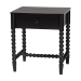 Baxton Studio Lucera 3-Piece Bedroom Set, Full, Black - MG0110-8-Black-Full 3PC Bedroom Set
