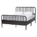 Baxton Studio Lucera 4-Piece Bedroom Set, Full, Black - MG0110-8-Black-Full 4PC Bedroom Set