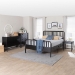 Baxton Studio Lucera 5-Piece Bedroom Set, Full, Black - MG0110-8-Black-Full 5PC Bedroom Set