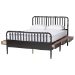 Baxton Studio Lucera 6-Drawer Platform Bed with Bobbin Frame, Full, Black - MG0110-8-Black-Full