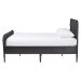 Baxton Studio Lucera 6-Drawer Platform Bed with Bobbin Frame, Full, Black - MG0110-8-Black-Full