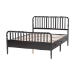 Baxton Studio Lucera 6-Drawer Platform Bed with Bobbin Frame, Full, Black - MG0110-8-Black-Full