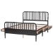 Baxton Studio Lucera 6-Drawer Platform Bed with Bobbin Frame, Full, Black - MG0110-8-Black-Full