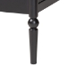 Baxton Studio Lucera 6-Drawer Platform Bed with Bobbin Frame, Full, Black - MG0110-8-Black-Full