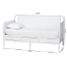 Baxton Studio Lucera 3-Drawer Daybed with Bobbin Frame, Twin, White - MG0110-7-White-Daybed-Twin