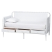 Baxton Studio Lucera 3-Drawer Daybed with Bobbin Frame, Twin, White - MG0110-7-White-Daybed-Twin