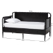 Baxton Studio Lucera 3-Drawer Daybed with Bobbin Frame, Twin, Black - MG0110-7-Black-Daybed-Twin