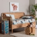 Baxton Studio Lucera 3-Drawer Daybed with Bobbin Frame, Twin, Beech Brown - MG0110-7-Beech-Daybed-Twin