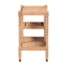 Baxton Studio Seamus 3-Tier Book Cart with Bobbin Frame, Beech Brown - MG0264-3-Beech-Book Cart