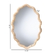 bali & pari Rasida Scalloped Natural Rattan Wall Mirror, Oval - WS264-Light Honey Rattan-Boxed-Mirror