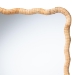 bali & pari Rasida Scalloped Natural Rattan Wall Mirror, Rectangle - WS266-Light Honey Rattan-Boxed-Mirror