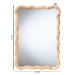 bali & pari Rasida Scalloped Natural Rattan Wall Mirror, Rectangle - WS266-Light Honey Rattan-Boxed-Mirror