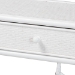 bali & pari Lindie Natural Rattan Writing Desk with Two Drawers, White - Lindie-White-Desk