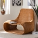 bali & pari Adala Natural Rattan Loop Lounge Chair - Adala-Light Honey Rattan-AC
