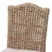 bali & pari Nitya Natural Rattan and Seagrass Camelback 2-Piece Dining Chair Set - DC1736-Natural Seagrass-Cushion-DC