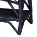 bali & pari Leryn Natural Rattan Bench with Shelf, Navy Blue - WS20-Rattan Navy-Bench