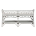 bali & pari Leryn Natural Rattan Bench with Shelf, White - WS20-Rattan White-Bench