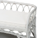 bali & pari Leryn Natural Rattan Bench with Shelf, White - WS20-Rattan White-Bench