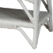 bali & pari Leryn Natural Rattan Bench with Shelf, White - WS20-Rattan White-Bench