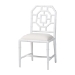 bali & pari Boone Dining Chair with Chinoiserie Design, White