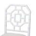 bali & pari Boone Dining Chair with Chinoiserie Design, White - MD-39975-Boone-White-DC