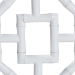 bali & pari Boone Dining Chair with Chinoiserie Design, White - MD-39975-Boone-White-DC