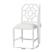 bali & pari Boone Dining Chair with Chinoiserie Design, White - MD-39975-Boone-White-DC