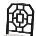 bali & pari Boone Dining Chair with Chinoiserie Design, Black - MD-39975-Boone-Black-DC